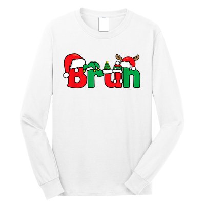 Bruh Christmas Funny Xmas Pajama Long Sleeve Shirt