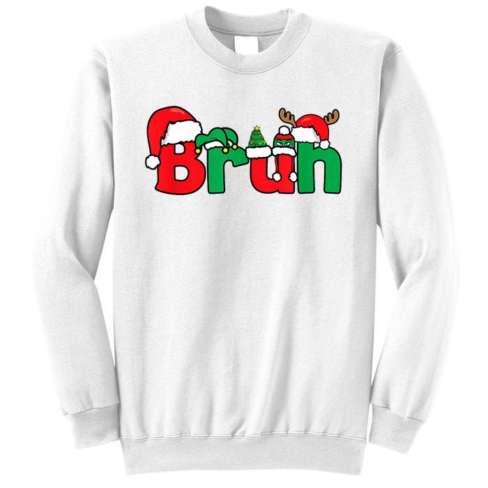 Bruh Christmas Funny Xmas Pajama Sweatshirt