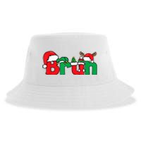 Bruh Christmas Funny Xmas Pajama Sustainable Bucket Hat