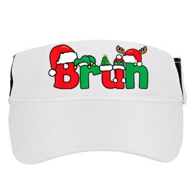 Bruh Christmas Funny Xmas Pajama Adult Drive Performance Visor