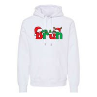 Bruh Christmas Funny Xmas Pajama Premium Hoodie