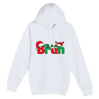 Bruh Christmas Funny Xmas Pajama Premium Pullover Hoodie