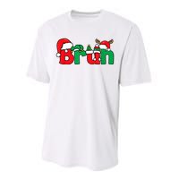 Bruh Christmas Funny Xmas Pajama Performance Sprint T-Shirt