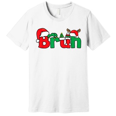 Bruh Christmas Funny Xmas Pajama Premium T-Shirt