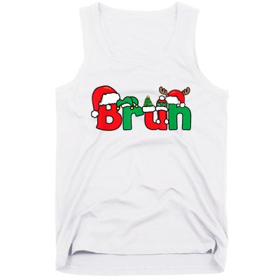 Bruh Christmas Funny Xmas Pajama Tank Top