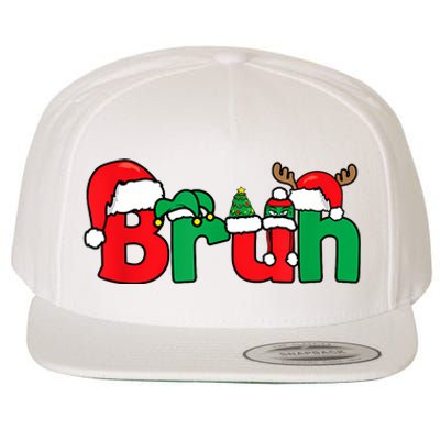 Bruh Christmas Funny Xmas Pajama Wool Snapback Cap