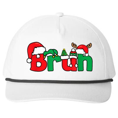 Bruh Christmas Funny Xmas Pajama Snapback Five-Panel Rope Hat