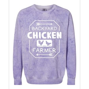 Backyard Chicken Farmer Tee Country Farm Women Girl Men Colorblast Crewneck Sweatshirt