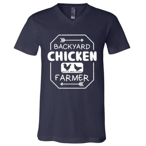 Backyard Chicken Farmer Tee Country Farm Women Girl Men V-Neck T-Shirt