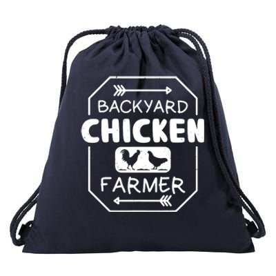 Backyard Chicken Farmer Tee Country Farm Women Girl Men Drawstring Bag