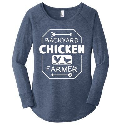 Backyard Chicken Farmer Tee Country Farm Women Girl Men Women's Perfect Tri Tunic Long Sleeve Shirt