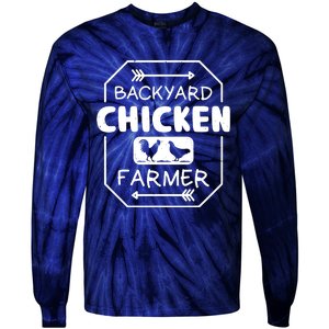 Backyard Chicken Farmer Tee Country Farm Women Girl Men Tie-Dye Long Sleeve Shirt