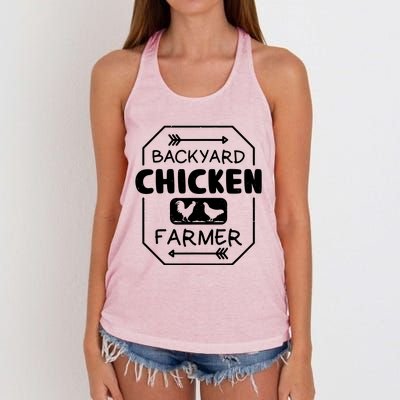 Backyard Chicken Farmer Tee Country Farm Women Girl Men Women's Knotted Racerback Tank