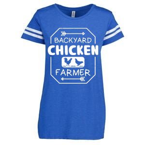 Backyard Chicken Farmer Tee Country Farm Women Girl Men Enza Ladies Jersey Football T-Shirt