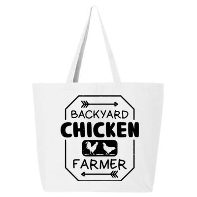 Backyard Chicken Farmer Tee Country Farm Women Girl Men 25L Jumbo Tote