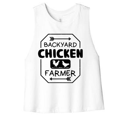 Backyard Chicken Farmer Tee Country Farm Women Girl Men Women's Racerback Cropped Tank