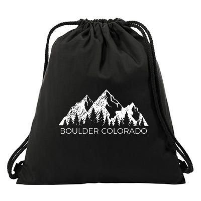Boulder Colorado For Men Women Boulder Colorado Gift Drawstring Bag