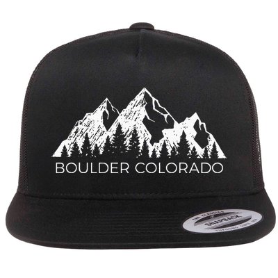 Boulder Colorado For Men Women Boulder Colorado Gift Flat Bill Trucker Hat