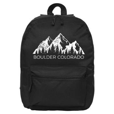 Boulder Colorado For Men Women Boulder Colorado Gift 16 in Basic Backpack