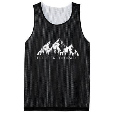 Boulder Colorado For Men Women Boulder Colorado Gift Mesh Reversible Basketball Jersey Tank