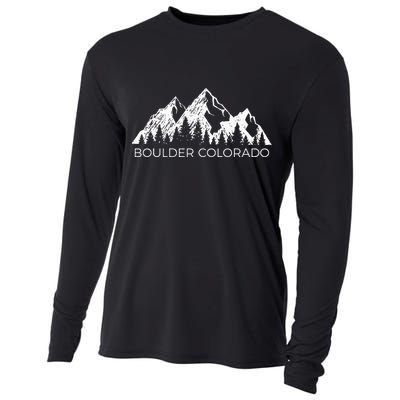 Boulder Colorado For Men Women Boulder Colorado Gift Cooling Performance Long Sleeve Crew