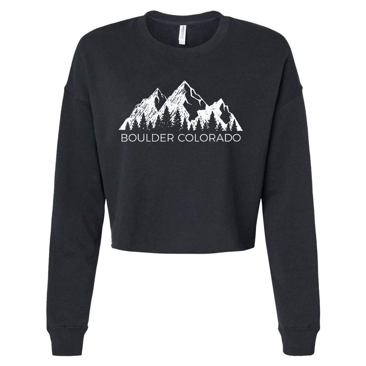 Boulder Colorado For Men Women Boulder Colorado Gift Cropped Pullover Crew
