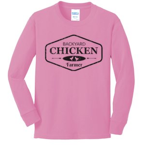 Backyard Chicken Farmer Chicken Kids Long Sleeve Shirt