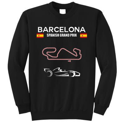 Barcelona Circuit Formula Racing Car Spanish Grand Prix Sweatshirt