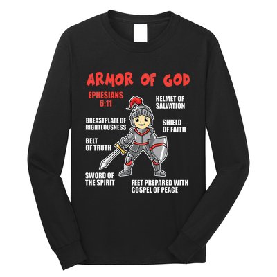 Bible Chapters For Put On The Full Armor Of God Long Sleeve Shirt