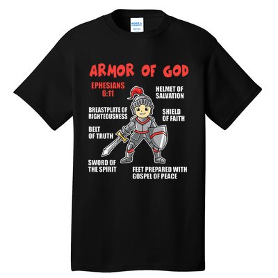 Bible Chapters For Put On The Full Armor Of God Tall T-Shirt