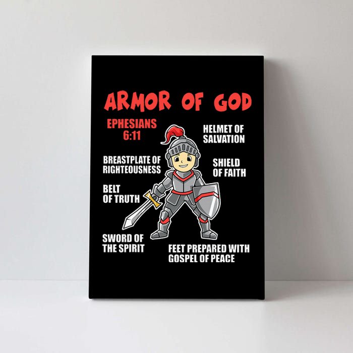 Bible Chapters For Put On The Full Armor Of God Canvas