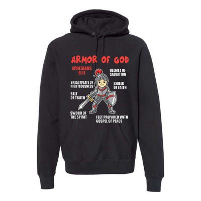 Bible Chapters For Put On The Full Armor Of God Premium Hoodie