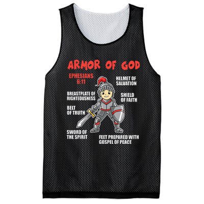 Bible Chapters For Put On The Full Armor Of God Mesh Reversible Basketball Jersey Tank