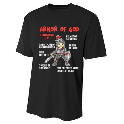 Bible Chapters For Put On The Full Armor Of God Performance Sprint T-Shirt