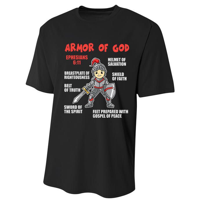 Bible Chapters For Put On The Full Armor Of God Performance Sprint T-Shirt