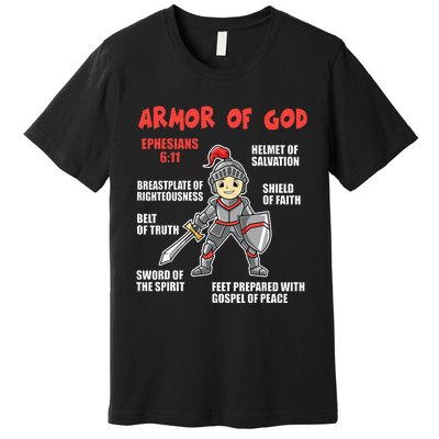 Bible Chapters For Put On The Full Armor Of God Premium T-Shirt