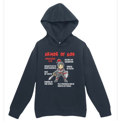 Bible Chapters For Put On The Full Armor Of God Urban Pullover Hoodie