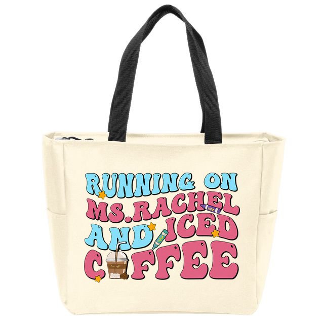 Black cat for humor Hiss Off Meow Cat Zip Tote Bag