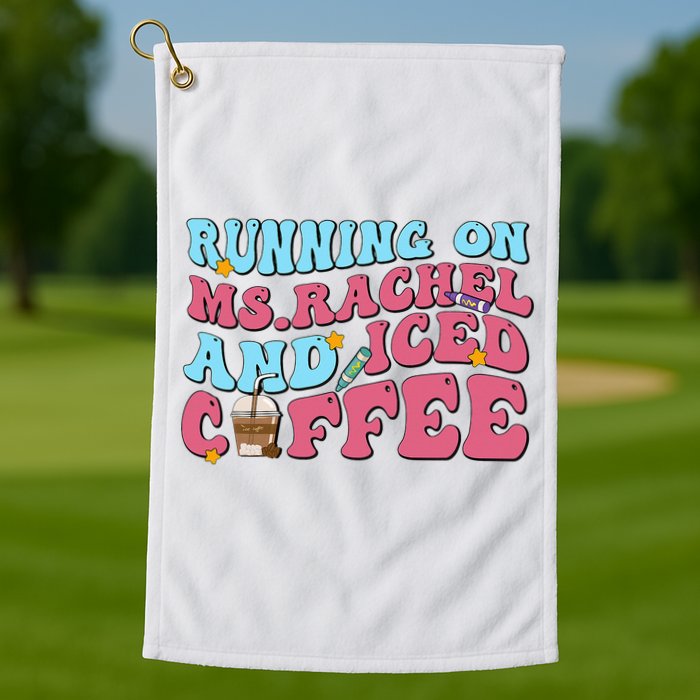 Black cat for humor Hiss Off Meow Cat Golf Towel
