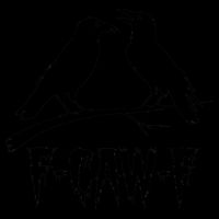 Black Crow, F-Caw-F Funny Black Bird Lover Drawstring Bag
