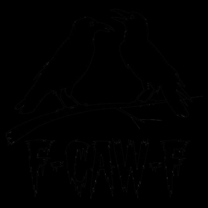Black Crow, F-Caw-F Funny Black Bird Lover Drawstring Bag