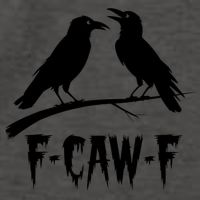 Black Crow, F-Caw-F Funny Black Bird Lover Vector Backpack