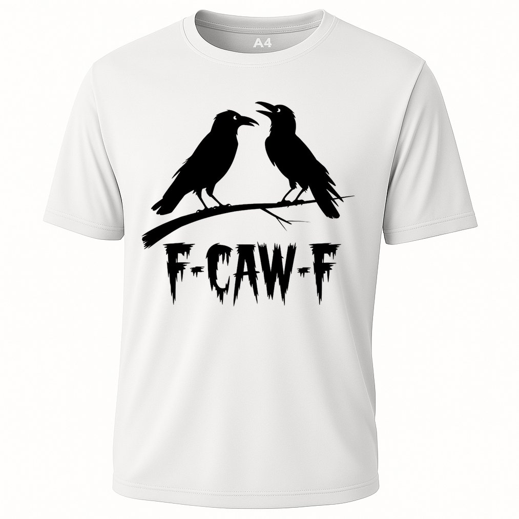 Black Crow, F-Caw-F Funny Black Bird Lover Performance Shirt