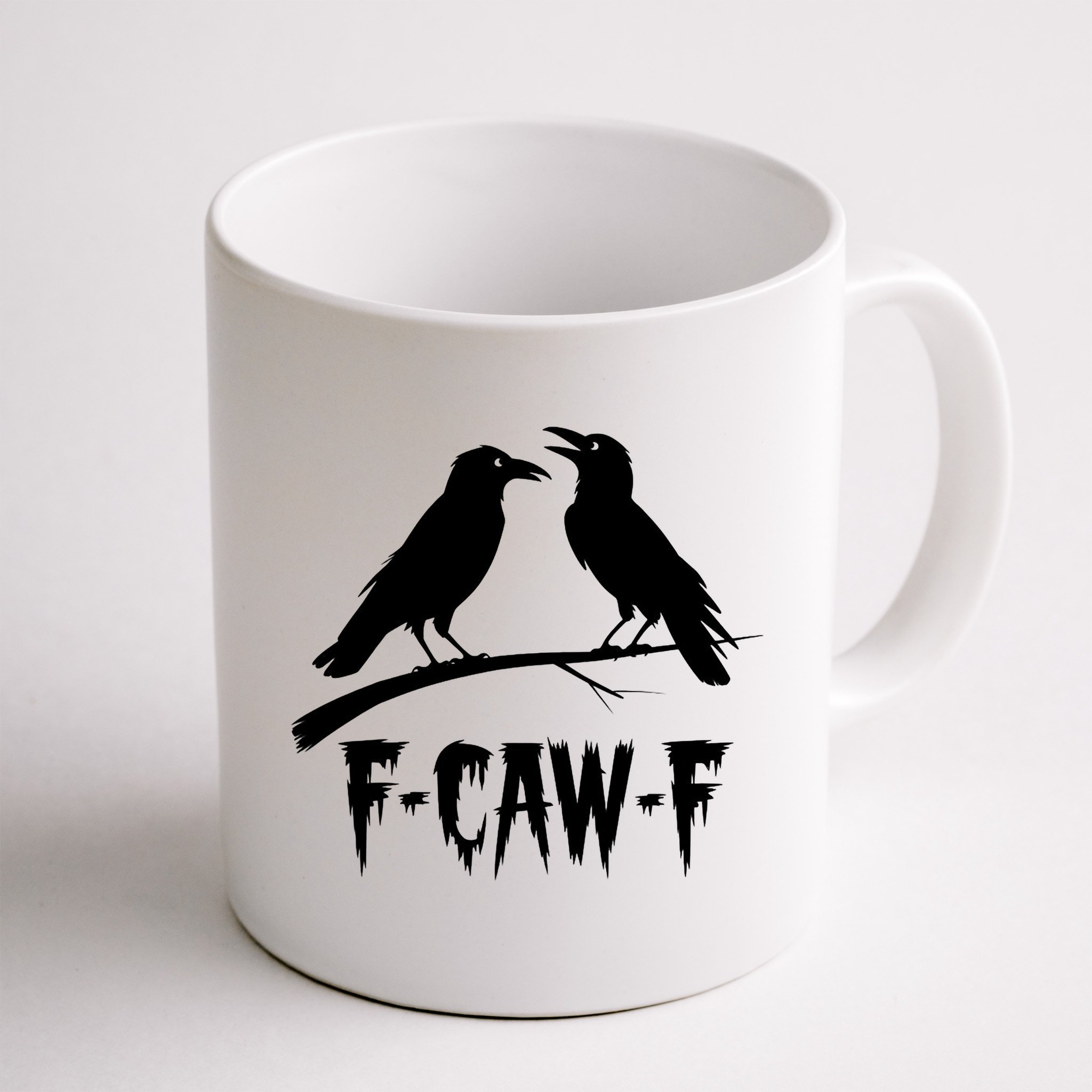 Black Crow, F-Caw-F Funny Black Bird Lover Mug