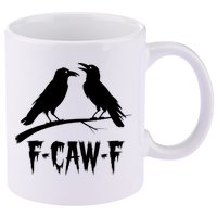 Black Crow, F-Caw-F Funny Black Bird Lover 11oz C Handle Ceramic Mug