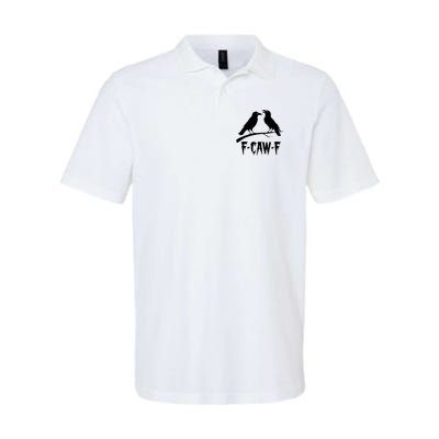 Black Crow, F-Caw-F Funny Black Bird Lover Polo