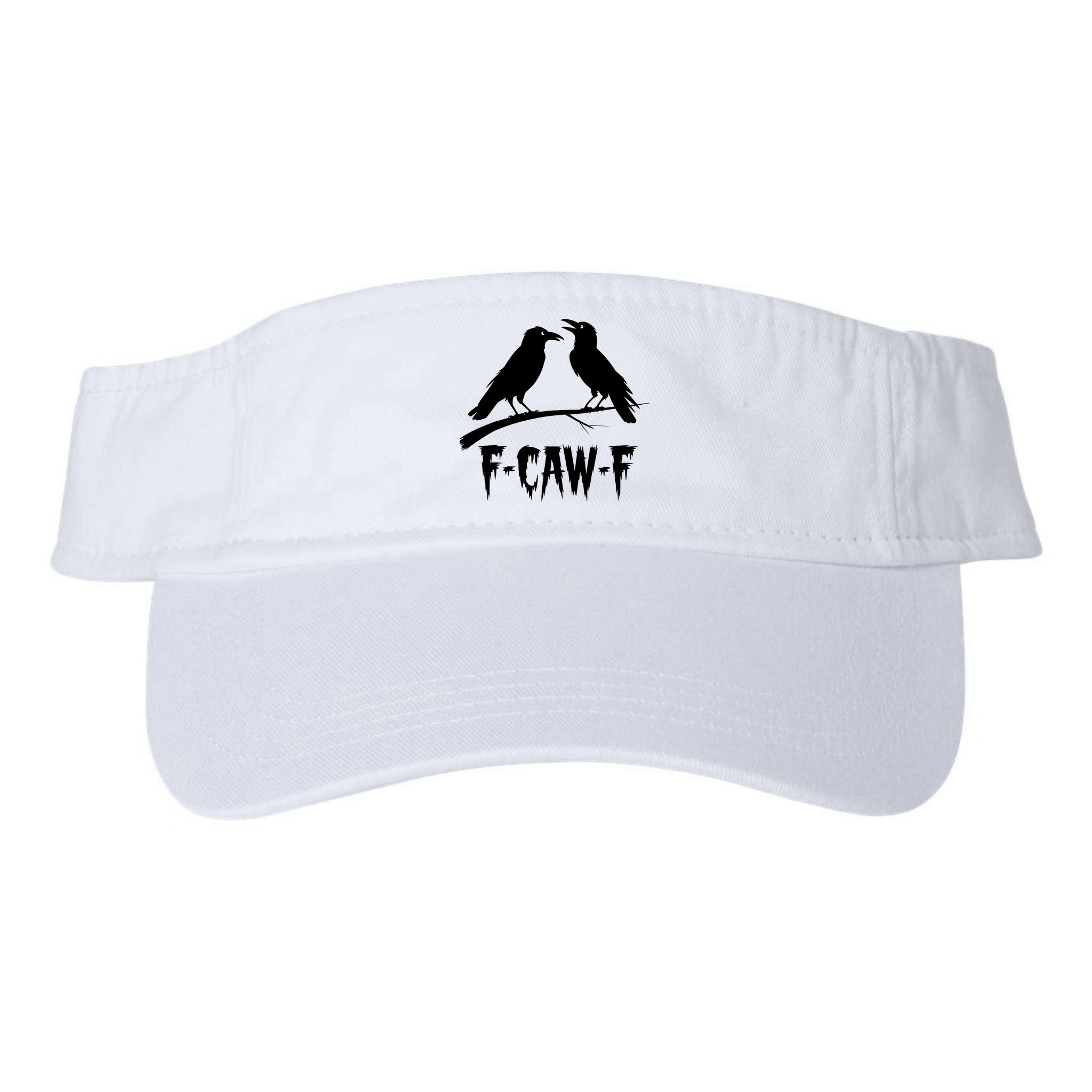 Black Crow, F-Caw-F Funny Black Bird Lover Visor
