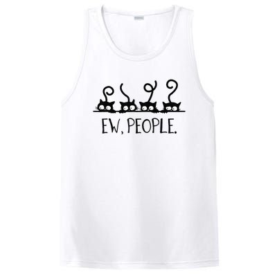 black cat funny ew people meowy cat lovers PosiCharge Competitor Tank