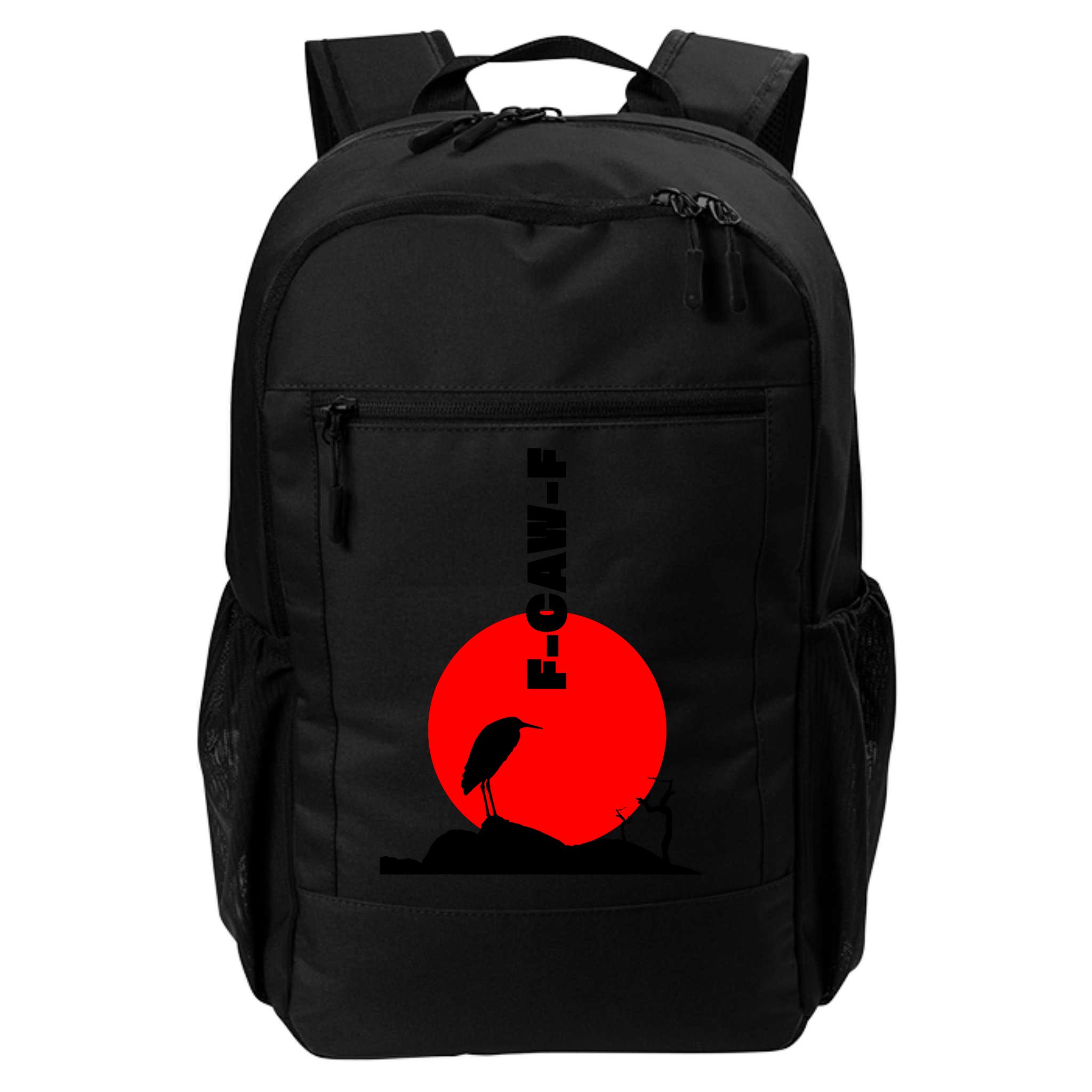 Black Crow F-Caw-F, Black Bird Humor, Funny Sayings Backpack