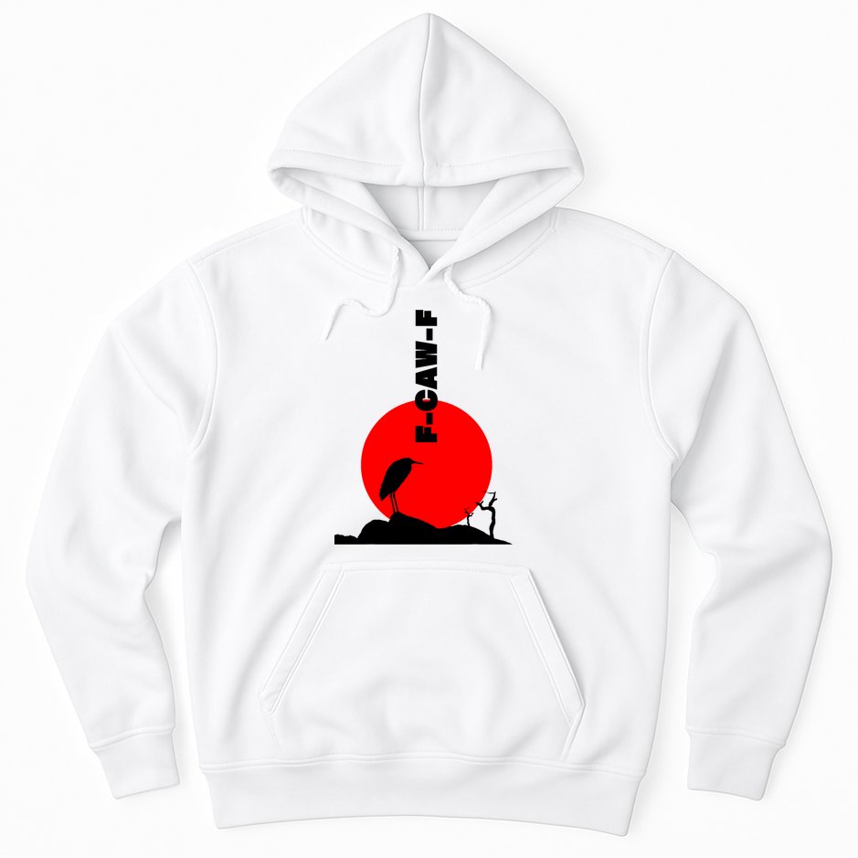 Black Crow F-Caw-F, Black Bird Humor, Funny Sayings Hoodie
